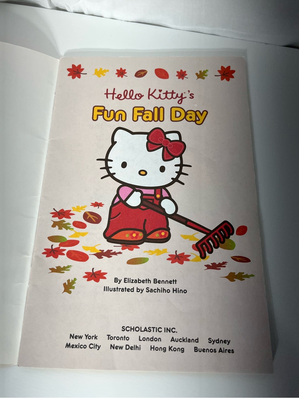 Hello Kitty Fun Fall Day Paperback Book - Picture 4 of 5